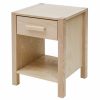 Woodland bedside storage table, in whitewashed Ash wood.
