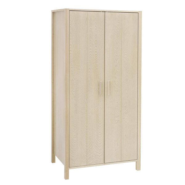 White washed ash Woodland wardrobe with 2 drawers