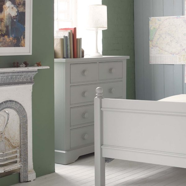 Farleigh Grey high quality solid & sturdy children's chest of drawers Fargo