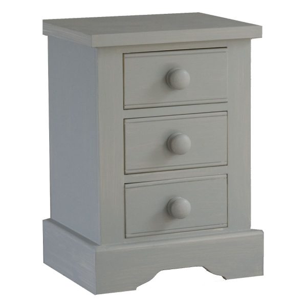 Fargo Bedside With 3 Drawers-1002