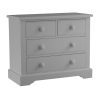 Fargo small, solid chest of drawers for children, in Farleigh grey.