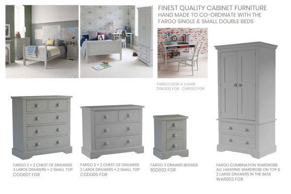 Fargo Bedside With 3 Drawers-4096