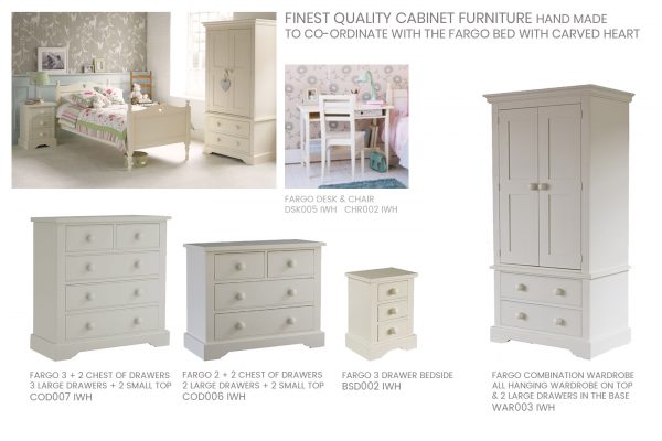 Fargo Bedside With 3 Drawers-4097