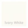 Ivory white colour sample swatch.
