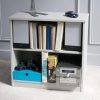 Farleigh grey Fargo kids' bookcase with panelled grey background