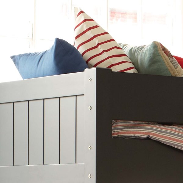 Tongue and groove panelling detail on a Fargo high sleeper loft bed.