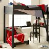 Fargo High Sleeper with Futon, Bookcase & Corner Desk-0