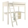 Fargo with full length desk and bookcase, Ivory White