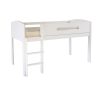 white sturdy mid sleeper storage cabin bed for kids