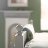 Crafted bed end finial detail on the Fargo double bed