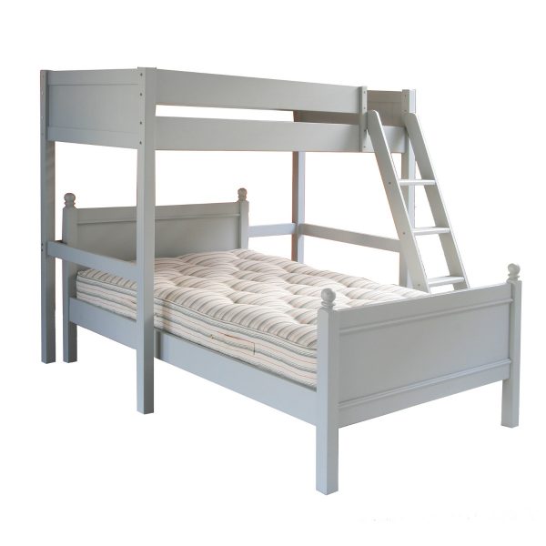 High sleeper loft bunk bed with kids double bed below.