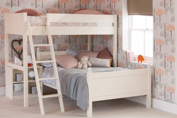 Fargo High Sleeper Loft Bed with Small Double Bed-0