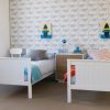 Convertible Beech bunk bed, white, surfing themed room