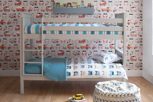 Classic Beech Bunk Bed with 2 Mattresses Offer-0