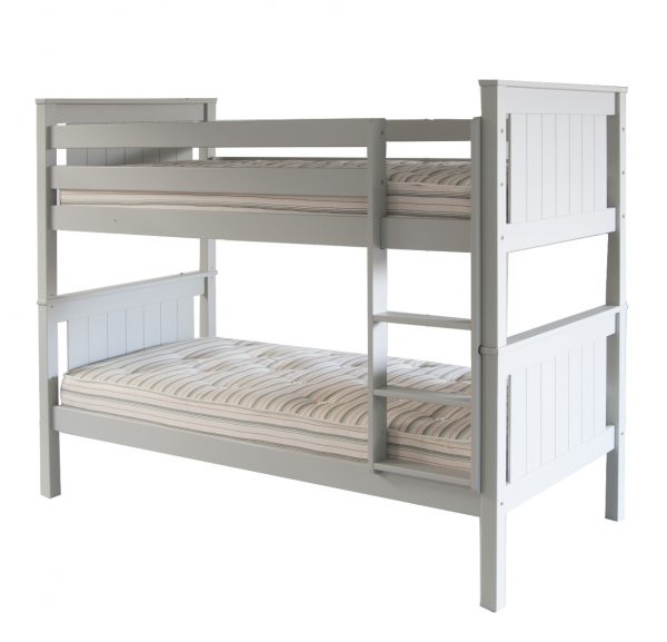 Cut out Classic Beech Grey bunk bed, nordic style