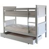 Classic Beech Bunk Bed in Dove Grey, cut out photo with storage trundle underneath.
