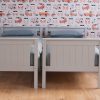 converted Beech bunk bed twin beds for kids