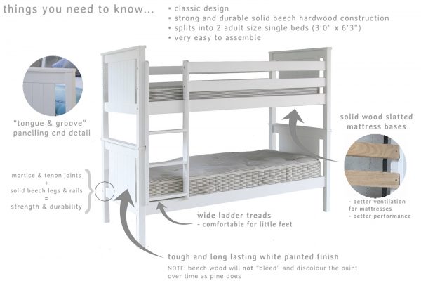 Classic Beech Bunk Bed-2041