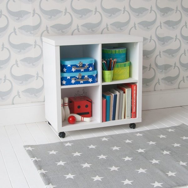 open storage cupboard for books and toys