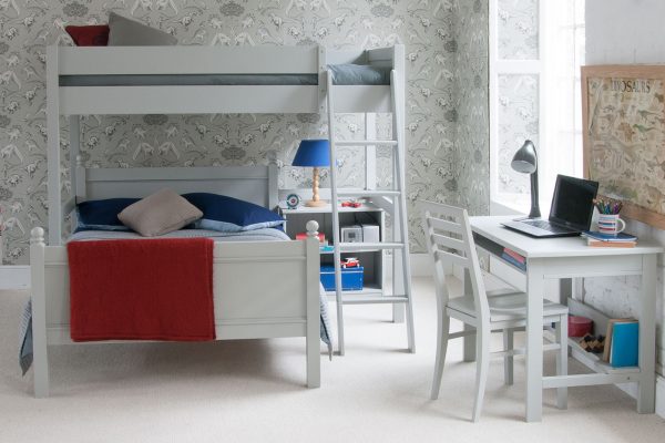 Fargo High Sleeper with Small Double Bed & Bookcase-0