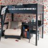 Fargo High Sleeper with Futon, Bookcase & Storage Desk-0