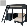 Cut out Fargo high sleeper futon, storage desk & bookcase