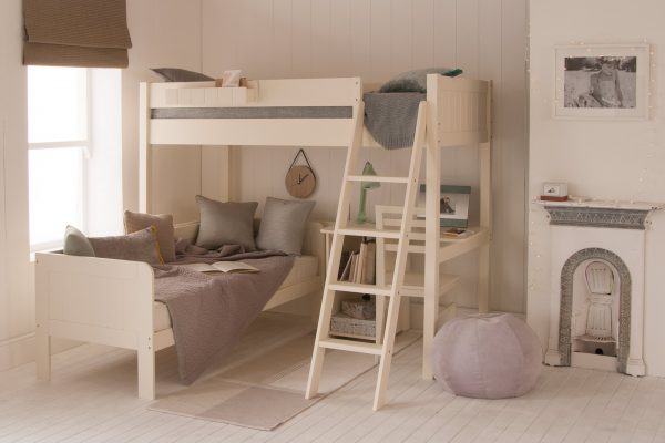 Fargo High Sleeper Loft Bed with Sofa Bed & Storage Desk-0