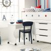 CUBIX Mid Sleeper with Chest of Drawers & Roll out Desk-0