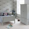 Fargo small double bed in Farleigh grey + matching wardrobe