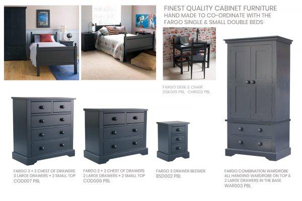 Fargo Painswick blue, luxury kids furniture range