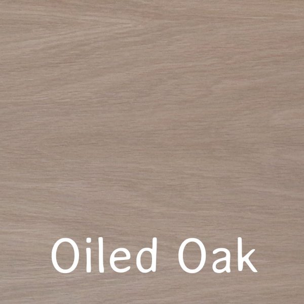 Oiled oak swatch for Little Folks Furniture Edit oak and white bed range