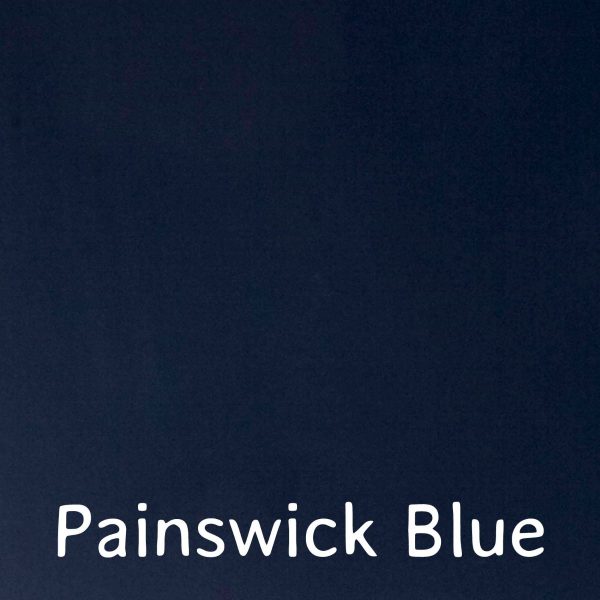 Painswick blue Fargo paint swatch, durable paint for kids beds.