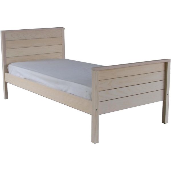 White wash ash single bed