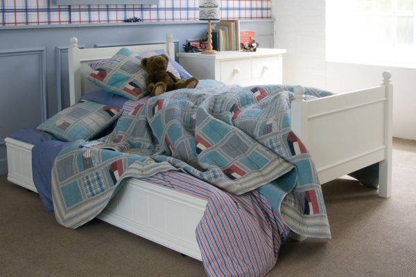 Fargo ivory white bed, with sleepover trundle