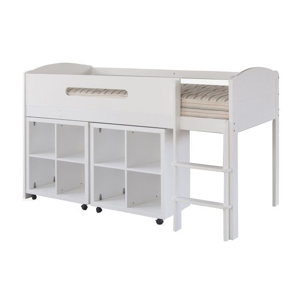 Cubix space saving bed. mid sleeper cabin bed+ 2 storage units underneath