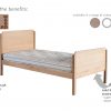 Features & benefits of the solid oak bed framed, Edit in oak.
