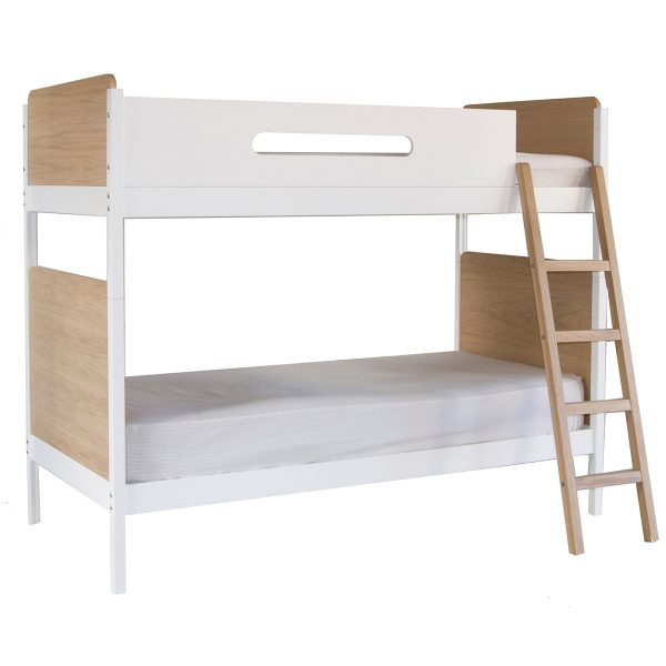 edit bunk bed, white and oak