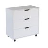 3 Drawer Chest with Castors-0