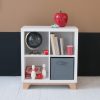 Scandi style kids storage unit bookcase for children