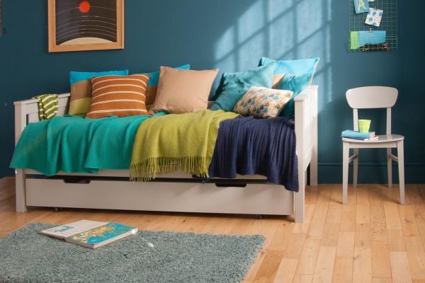 Classic Beech Daybed with Storage+Sleepover Trundle-0