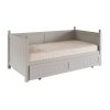 Grey Fargo Day bed, with roll out storage and sleepover trundle, Farleigh grey, Little Folks Furniture