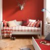 Luxury day bed for kids with separate sleepover & storage trundle, fireplace, oak floor, traditional
