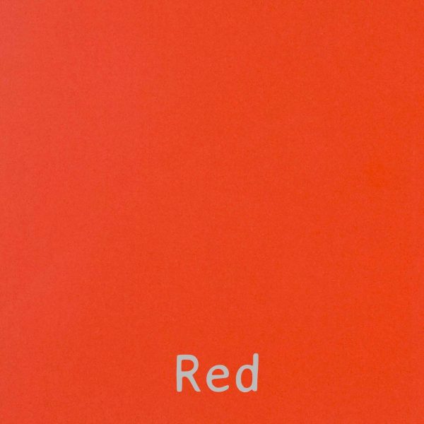 Plain red sample colour swatch for the little Folks Furniture Edit bed range.