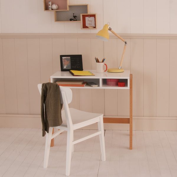 Storage Desk and Retro Chair-0