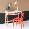 Storage Desk and Retro Chair-0